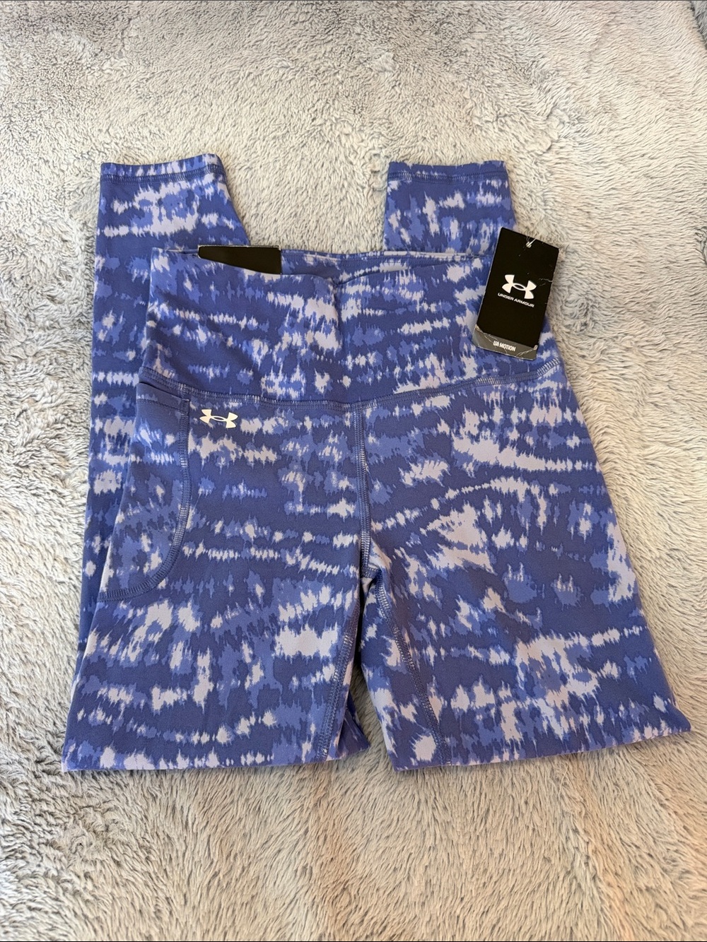 Under Armour Purple & White Printed Leggings